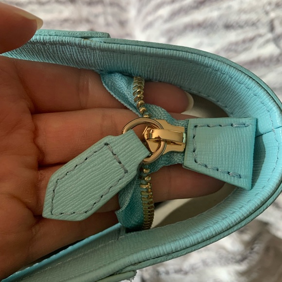 Versace Collection Light Blue Leather Tote Bag - Picture 15 of 15